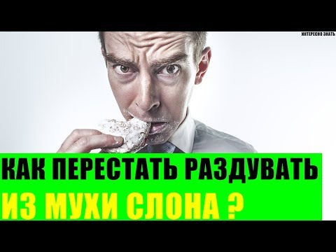 Как перестать раздувать из мухи слона?