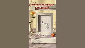 Soumya Frame name editing||#ytshorts#imagecreation#meta#ai#frame