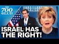 The white house says israel is defending themselves from genocide  the 700 club