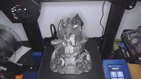 Tiamat Dice Tower 3d Print Time Lapse