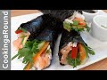 Smoked Salmon Hand Roll With Avocado And Cucumber Recipe