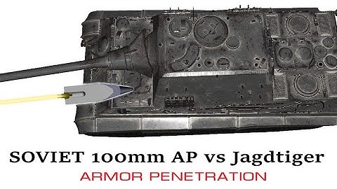 SU-100 vs Jagdtiger | 100mm BR-412D Armor Penetration Simulation