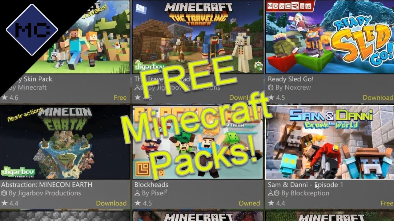Get Free Minecraft Marketplace Packs Right Now! YouTube