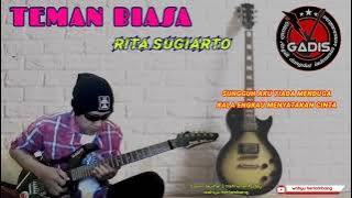 TEMAN BIASA - Rita Sugiarto || Cover Guitar [ Instrument ] lirik By wahyu herlambang