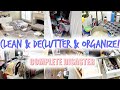 *NEW* CLEAN + DECLUTTER + ORGANIZE WITH ME! COMPLETE DISASTER CLEANING MOTIVATION! KONMARI METHOD!