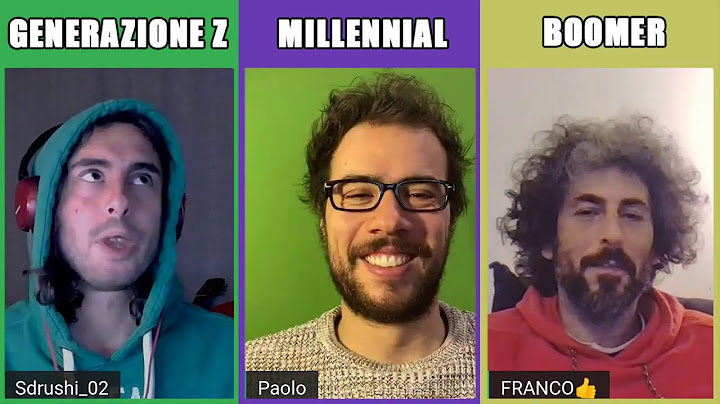 E tu di che generazione sei?👦🏼👨🏻‍🦰👨🏽‍🦳