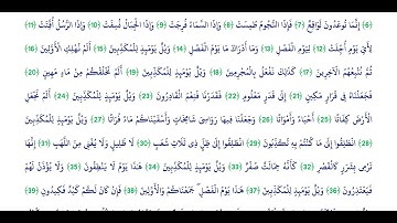 سورة المرسلات كاملة بتلاوة القارئ هزاع البلوشي