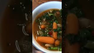 White Bean and Kale Soup in the Instant Pot Plant Based Oil Free Dairy Free Vegan recipe shorts