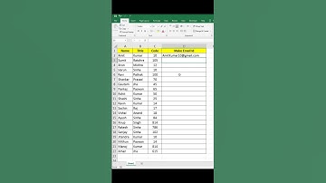 Make Automatic Email ID in Excel | Excel Tricks | #shorts #excel_tips_and_tricks