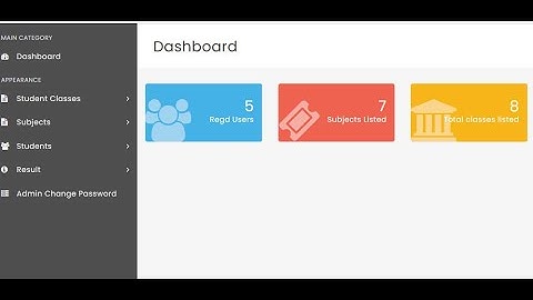 PHP Free Student Result Management System With Source Code