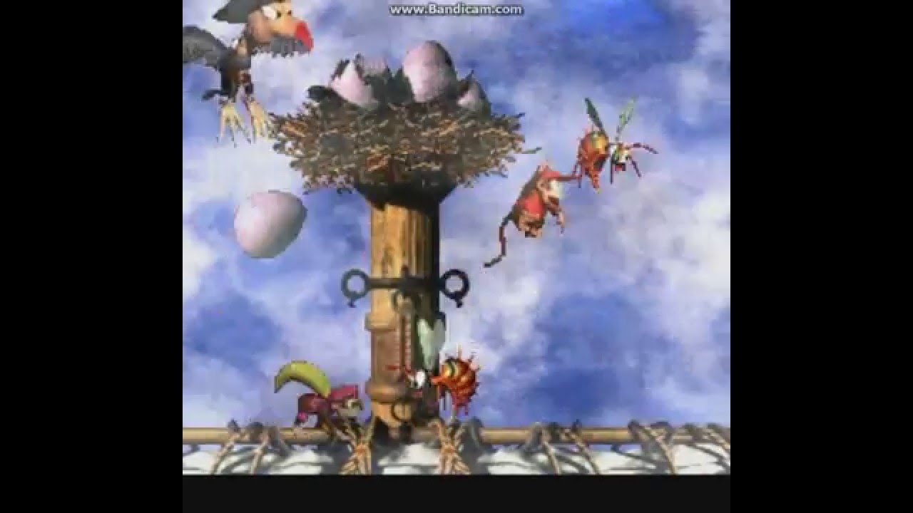DKC2 : Red zingers destroyed by krows eggs 