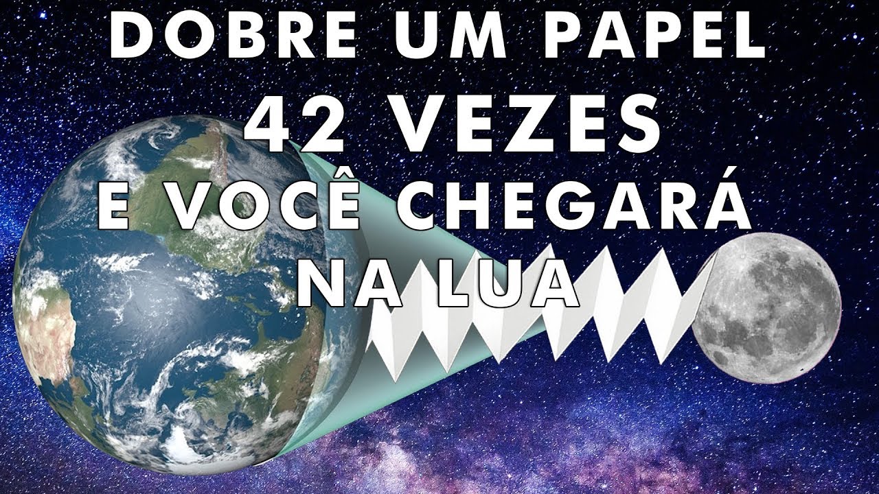 Se você dobrar um papel 103 vezes o universo acaba?!