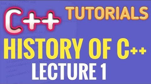 c++ History hindi lecture 1