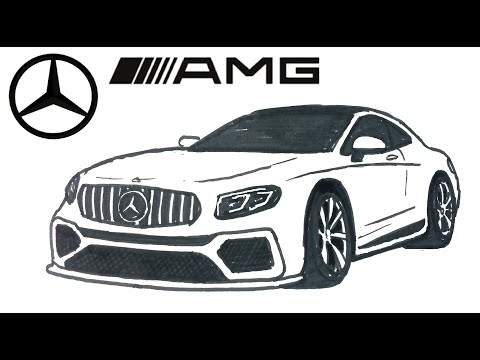 Easy Drawing Mercedes Amg GT73 I Kolay Mercedes Amg GT73 Çizimi I Mercedes Nasıl Çizilir?