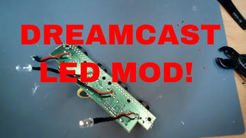 Dreamcast battery replacement and controller port LED mod.