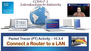 PT 10.3.4 - Connect a Router to a LAN || CCNAv7 ITN Course || Router Initial Configuration