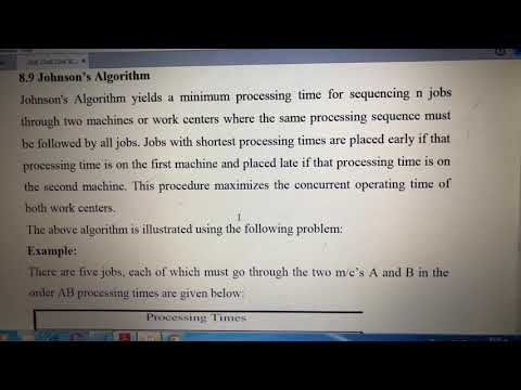 Lec 22 Flow shop scheduling (b)