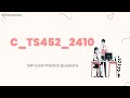 C_TS452_2410 SAP S/4HANA Cloud Private Edition, Sourcing and Procurement Exam Practice Questions