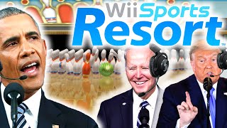 US Presidents Play 100 Pin Bowling in Wii Sports Resort