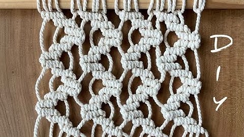 Macrame Zigzag Pattern DIY | macrame knot | macramé tutorial