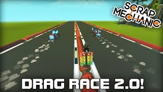Multiplayer Drag Race Across the Entire Map! (Scrap Mechanic #256)