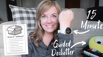 15 Minute Guided Declutter👉 I