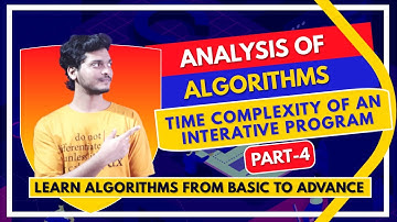 Calculating Time complexity of program | for loop and while loop | Part 4 | Analysis of Algorithm