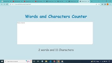 Words and Character Counter using Javascript Html and CSS🤩🔥🔥 #coding #javascript