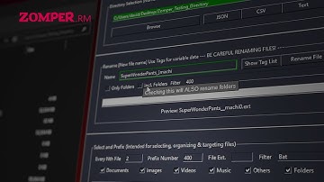 Zomper RM Renaming Manager  Demonstration
