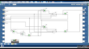 Zelio logic video tutorial #3. Delay off timer. DOL motor starter  fwd and rev with delay example