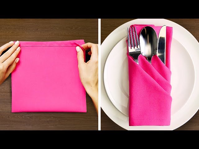 My Favorite Napkin Folding Technique - The Make Your Own Zone