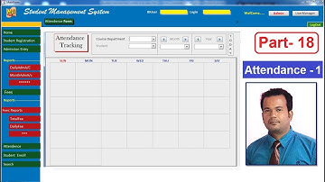 Student Management System in Access 2007 Part 18 - Attendance 1