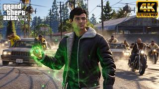 GTA 5 - Hal Jordan (Lanterns) Destroys Criminals in Los Santos City