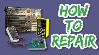 Howto repair a retro PC motherboard.
