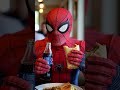 Spider-Man eats shawarma #spiderman #ai #funny