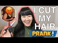 I cut my hair prank  husband got mad  mexipino vlogs