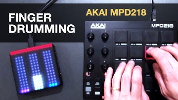 Finger Drumming on AKAI MPD 218 & ROLI BLOCKS "Space Up"