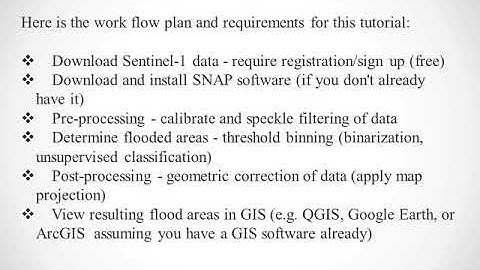 Flood mapping with sentinel - 1