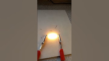 Pencil graphite high current! How filament bulbs work!
