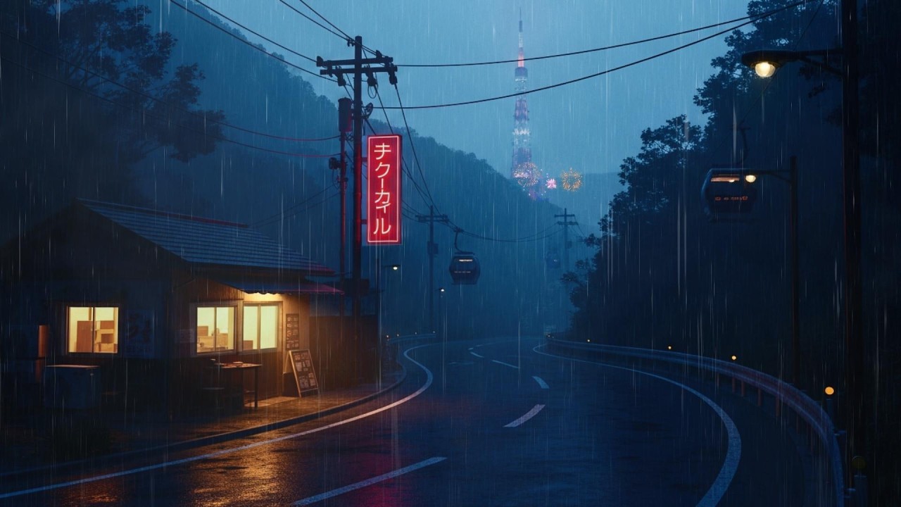 90s Lofi Hip Hop Rain Sounds for Deep Sleep & Anxiety Relief