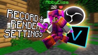 RECORD/RENDER SETTINGS RELEASE! (Motion Blur)