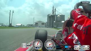 Jackson Jessup at G&J Kartway (Camden, OH) for the Mini-Swift Pre-Final on Sunday, 19 JUL 2026