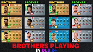 🤯BROTHER FOOTBALLERS PLAYING IN DLS 24 | DREAM LEAGUE SOCCER 2024