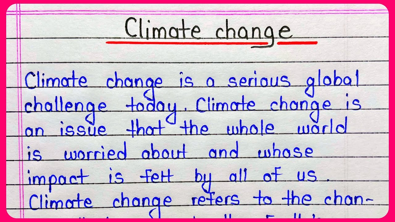 essay on be the change