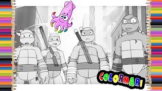 Ninja Turtles TMNT Coloring Book Pages for Kids Episode 31 screenshot 4
