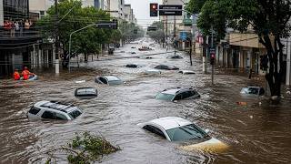 CAOS EM SC! TEMPORAL DEIXA CARROS SUBMERSOS, RUAS VIRAM RIOS E CAUSA DESTRUIÇÃO EM CIDADES!