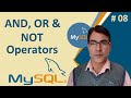 MySQL AND, OR & NOT Operators | PHP tutorial for beginners - 101 | MySQL in PHP