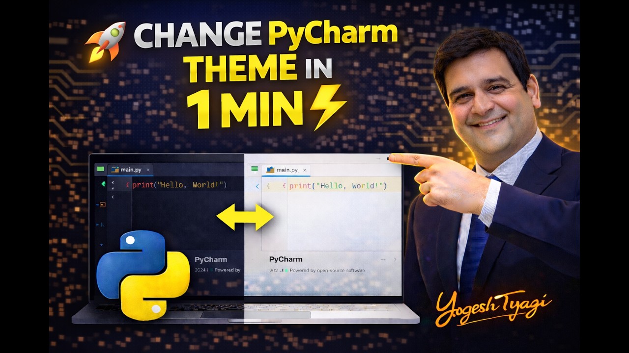 PyCharm Theme Change in 60 Seconds 🚀 | Make Your IDE Look Awesome - YouTube