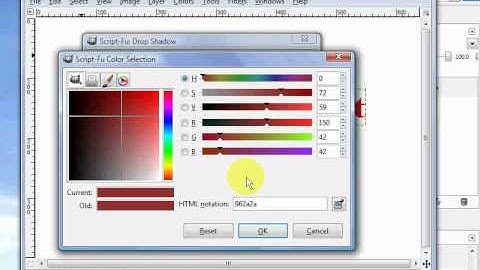 GIMP Video Tutorial -- Simple Text Effects