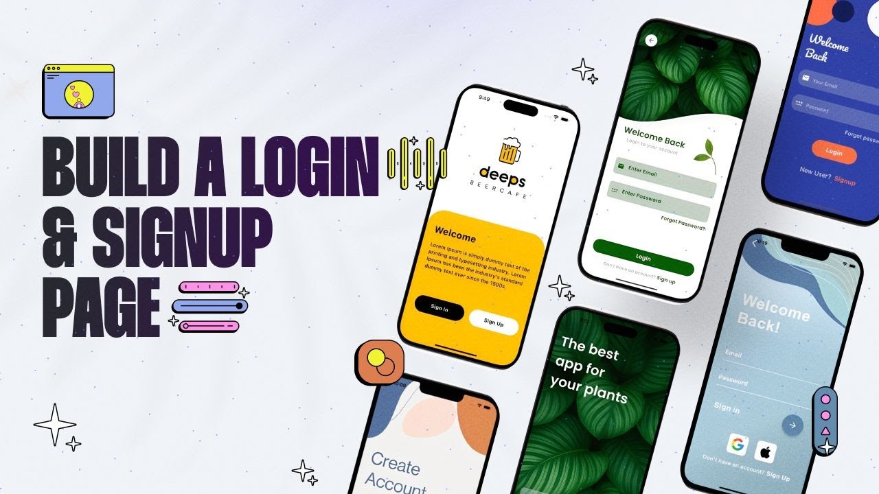 🚀 Build Login & Sign Up Pages with 3 REAL Projects | Flutter Tutorial for Beginners 2025